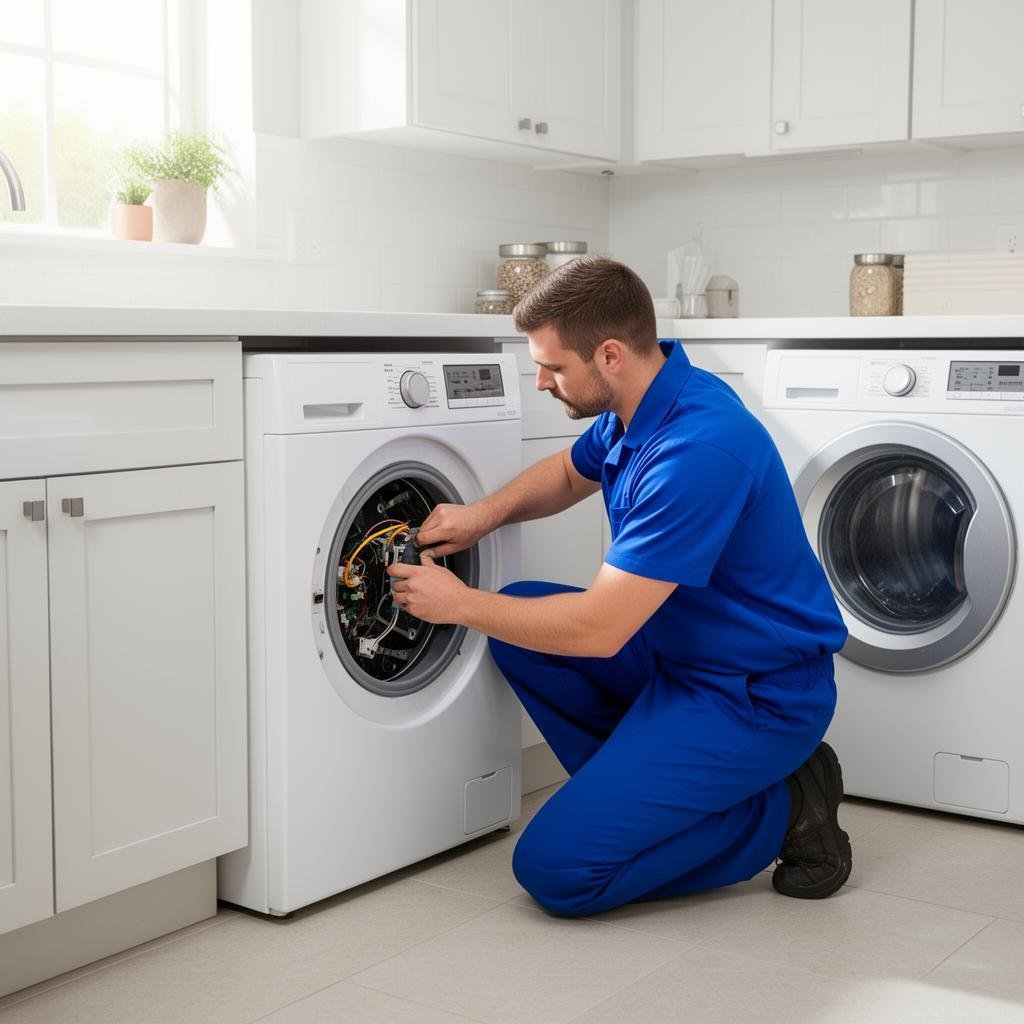 Washing machine and cleaning appliance service